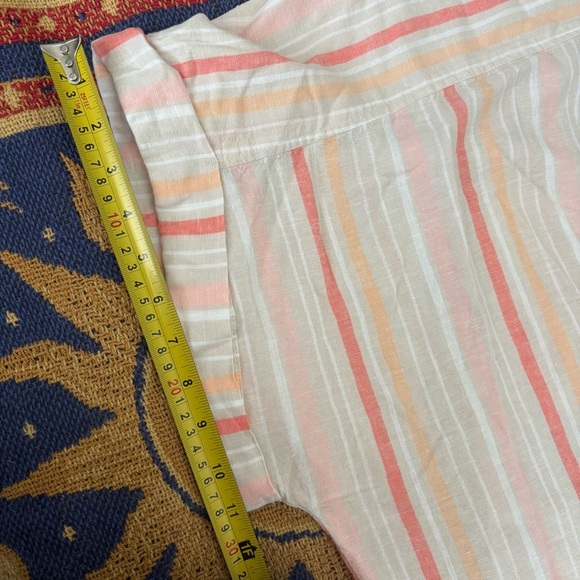 Terra & Sky Women’s Linen Plus Size Short-Sleeve Button-Front Camp Shirt Size 3X - Picture 8 of 8